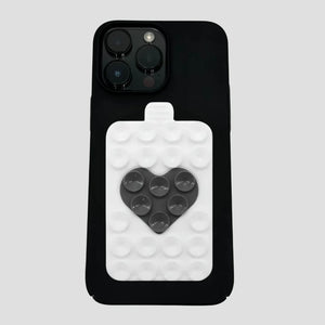 STICKYBESTIE | Double Heart Bestie | White & Black