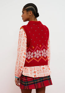 DR BLOOM | Jersey Jumpy Chaleco | Red