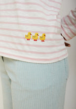 Load image into Gallery viewer, DR BLOOM | Chick T-Shirt LS | Green &amp; Pink
