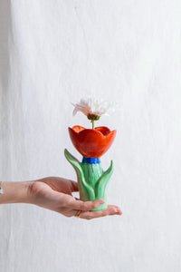 DOIY | Small Bloom Vase | Red