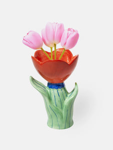 DOIY | Small Bloom Vase | Red