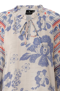 EMILY LOVELOCK | Emma Blouse | Blue - LONDØNWORKS