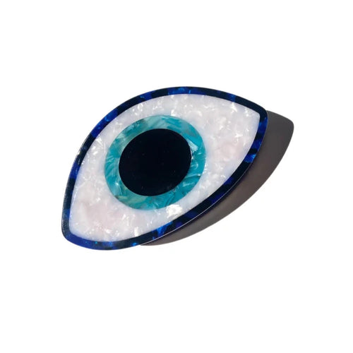 SOLAR ECLIPSE | Hand-painted Claw Hair Clip | Evil Eye