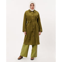 Load image into Gallery viewer, FRNCH | Catarina Cord Trench | Khaki - LONDØNWORKS