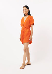 FRNCH | Lika Playsuit | Orange - LONDØNWORKS