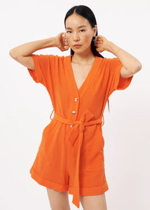 FRNCH | Lika Playsuit | Orange - LONDØNWORKS