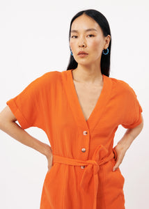 FRNCH | Lika Playsuit | Orange - LONDØNWORKS