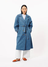 Load image into Gallery viewer, FRNCH | Daly Denim Trench Coat | Blue - LONDØNWORKS