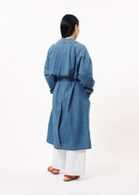 Load image into Gallery viewer, FRNCH | Daly Denim Trench Coat | Blue - LONDØNWORKS