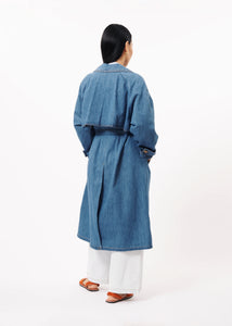 FRNCH | Daly Denim Trench Coat | Blue - LONDØNWORKS