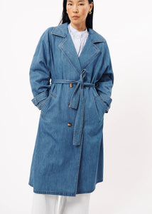 FRNCH | Daly Denim Trench Coat | Blue - LONDØNWORKS