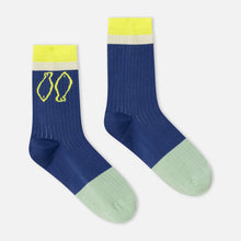 Load image into Gallery viewer, DR BLOOM | Fish Socks | Blue
