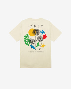 OBEY | Flowers Paper Scissors | T-Shirt | Cream - LONDØNWORKS