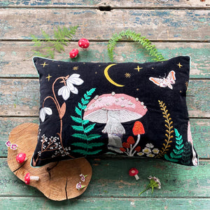 HOUSE OF DISASTER | Forage Cushion | Black Velvet