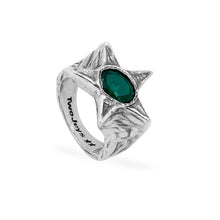 Load image into Gallery viewer, TWOJEYS | Green Bomba Ring | Silver
