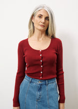 Load image into Gallery viewer, FRNCH | Ainoa Cardigan | Bordeaux Red