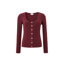 Load image into Gallery viewer, FRNCH | Ainoa Cardigan | Bordeaux Red