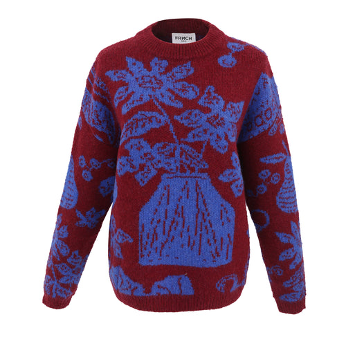 FRNCH | Egenie Jumper | Flora Blue