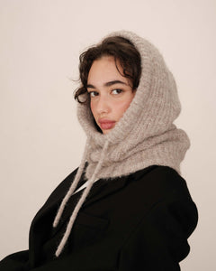 GRACE & MILA | Knit Balaclava Samourai | Taupe - LONDØNWORKS