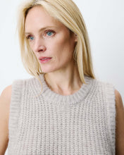 Load image into Gallery viewer, GRACE &amp; MILA | Argan Sleeveless Crew Neck Knit Sweater | Greige