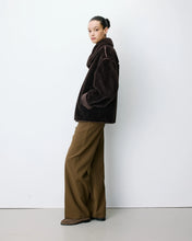 Load image into Gallery viewer, GRACE &amp; MILA | Amelio Faux Fur Coat | Chocolate