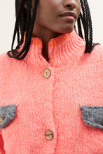 Load image into Gallery viewer, DR BLOOM | Jersey Cardigan Ding-Ding | Coral