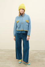 Load image into Gallery viewer, DR BLOOM | Jersey Cardigan Ding-Ding | Azul