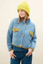 Load image into Gallery viewer, DR BLOOM | Jersey Cardigan Ding-Ding | Azul