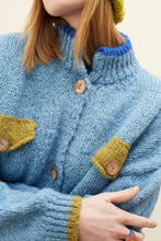 Load image into Gallery viewer, DR BLOOM | Jersey Cardigan Ding-Ding | Azul