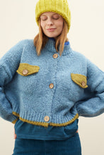 Load image into Gallery viewer, DR BLOOM | Jersey Cardigan Ding-Ding | Azul