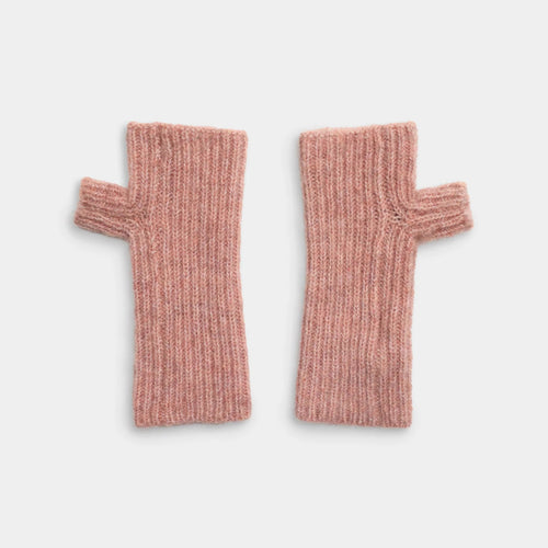 SELFHOOD | 99014 Fluffy Half Mittens | Amber