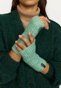 SELFHOOD | 99014 Fluffy Half Mittens | Turqiouse