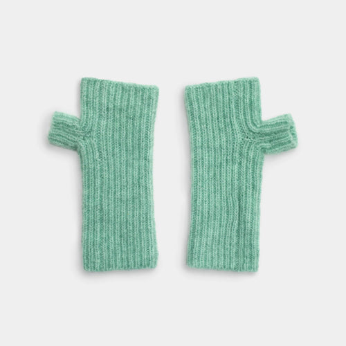 SELFHOOD | 99014 Fluffy Half Mittens | Turqiouse
