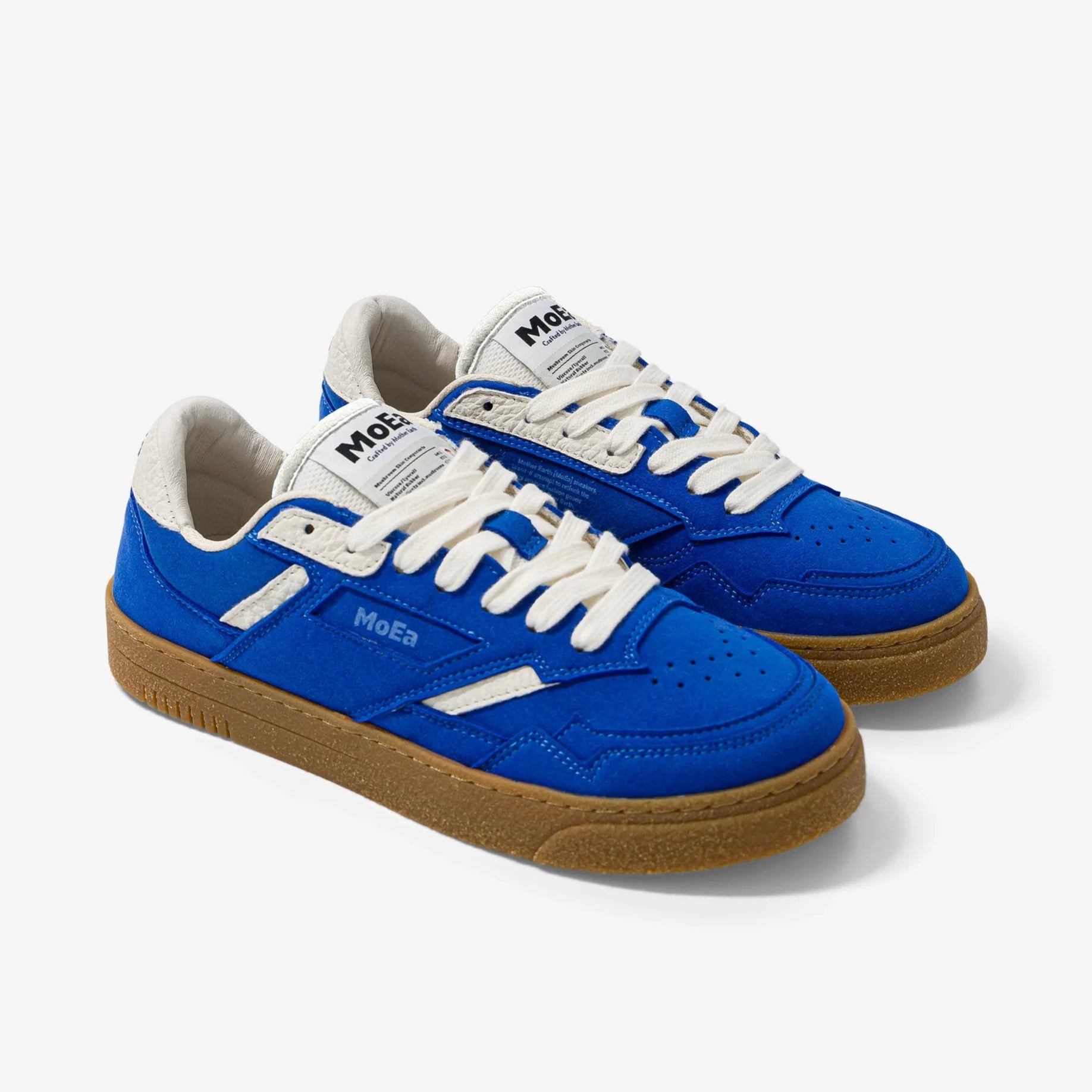 MoEa | GEN9 Mushroom Vegan Sneakers | Full Blue Suede | LONDØNWORKS