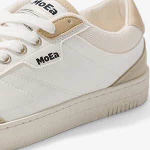 MoEa | GEN3 Corn Vegan Sneakers | White & Beige - LONDØNWORKS