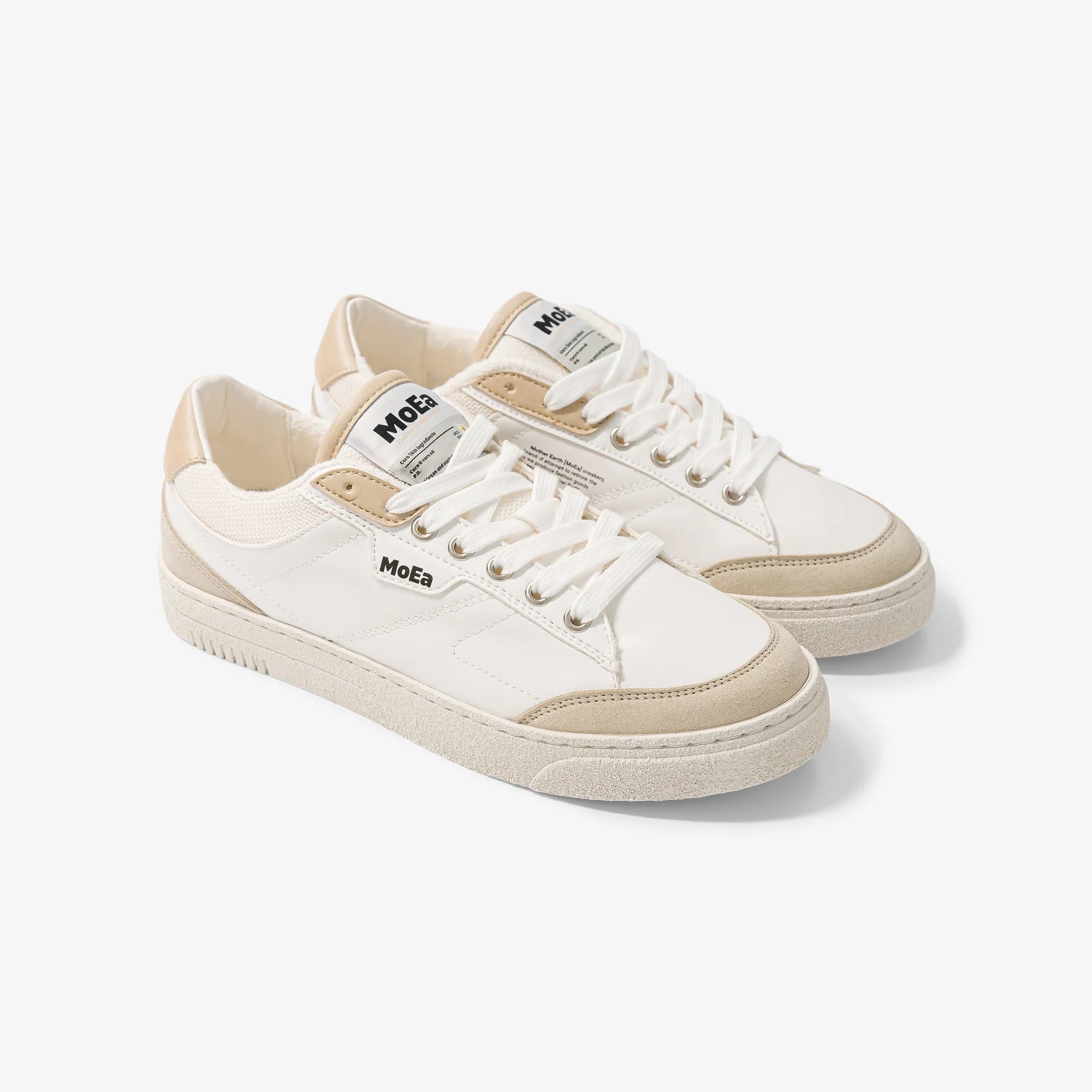 MoEa GEN3 Corn Vegan Sneakers White Beige LONDONWORKS