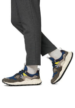 Load image into Gallery viewer, FLOWER MOUNTAIN | Yamano 3 Suede/Nylon Sneakers | Grey-Navy 2 - LONDØNWORKS