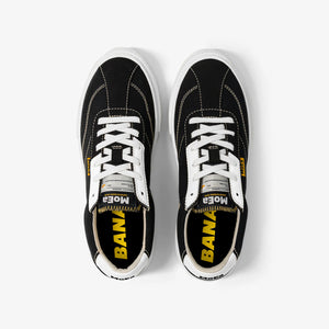 MoEa | GEN4 Banana Vegan Sneakers | Black & White