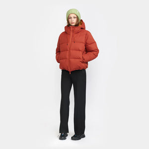 SELFHOOD | 77148 Hooded Puffer Jacket | Rust