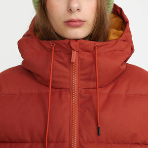 SELFHOOD | 77148 Hooded Puffer Jacket | Rust