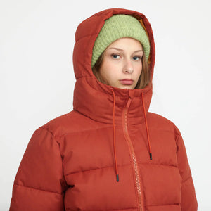 SELFHOOD | 77148 Hooded Puffer Jacket | Rust