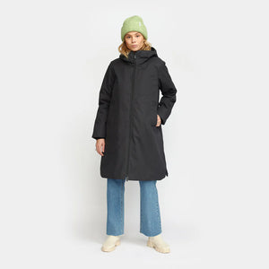 SELFHOOD | 77289 Hooded Coat | Black