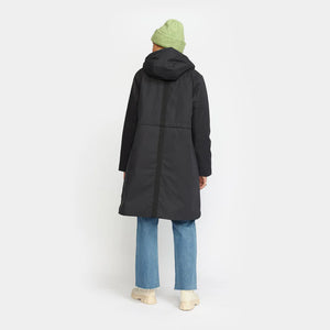 SELFHOOD | 77289 Hooded Coat | Black