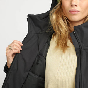 SELFHOOD | 77289 Hooded Coat | Black