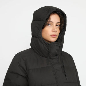 SELFHOOD | 77147 Hooded Puffer Coat | Black