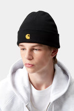Load image into Gallery viewer, CARHARTT WIP | Chase Beanie | Black &amp; Gold