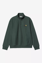 Load image into Gallery viewer, CARHARTT WIP | Half Zip American Script Sweatshirt | Kale Green
