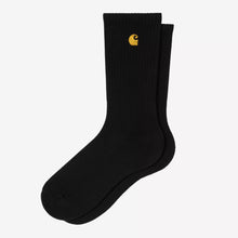 Load image into Gallery viewer, CARHARTT WIP | Chase Socks | Black &amp; Gold - LONDØNWORKS