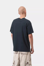 Load image into Gallery viewer, CARHARTT WIP | S/S Script Embroidery T-shirt | Deep Night &amp; White