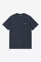 Load image into Gallery viewer, CARHARTT WIP | S/S Script Embroidery T-shirt | Deep Night &amp; White